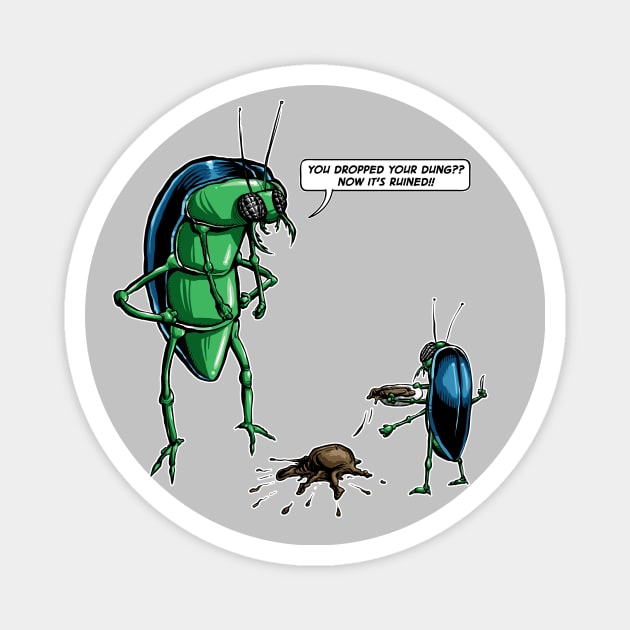 Dung Beetles Magnet by Josh Smith Originals